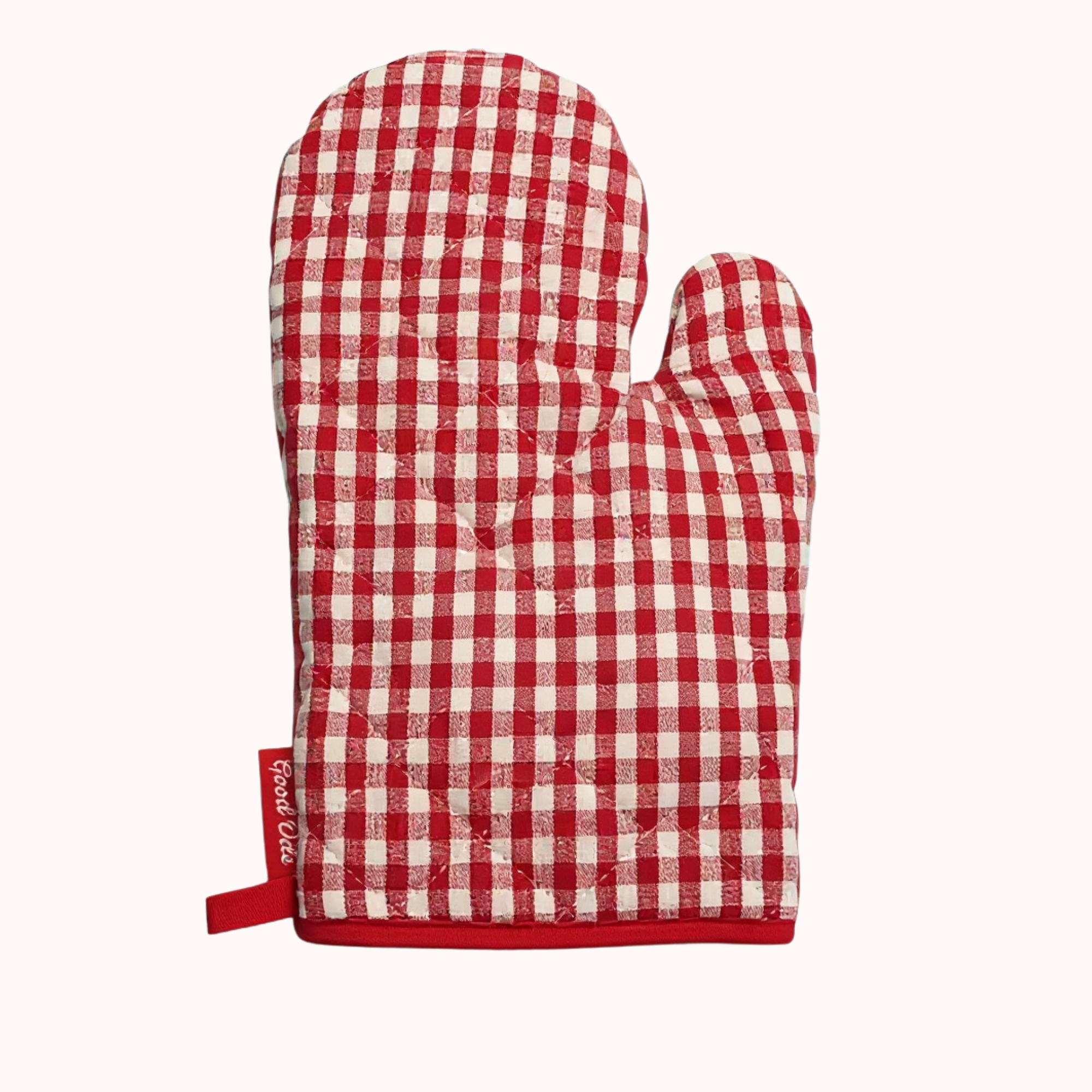 Gingham Oven Mitt